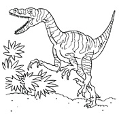 Kleurplaat Dinosaurus : 1