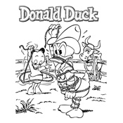 Kleurplaat Donald Duck Disney 444