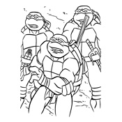 Kleurplaat Ninja Turtles | 1049